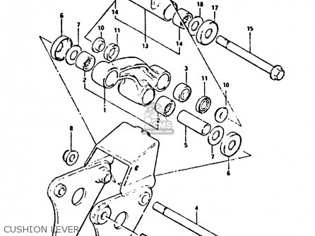 CUSHION LEVER - GSX550ES 1984 (E)
