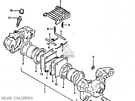REAR CALIPERS - GSX550ES 1984 (E)