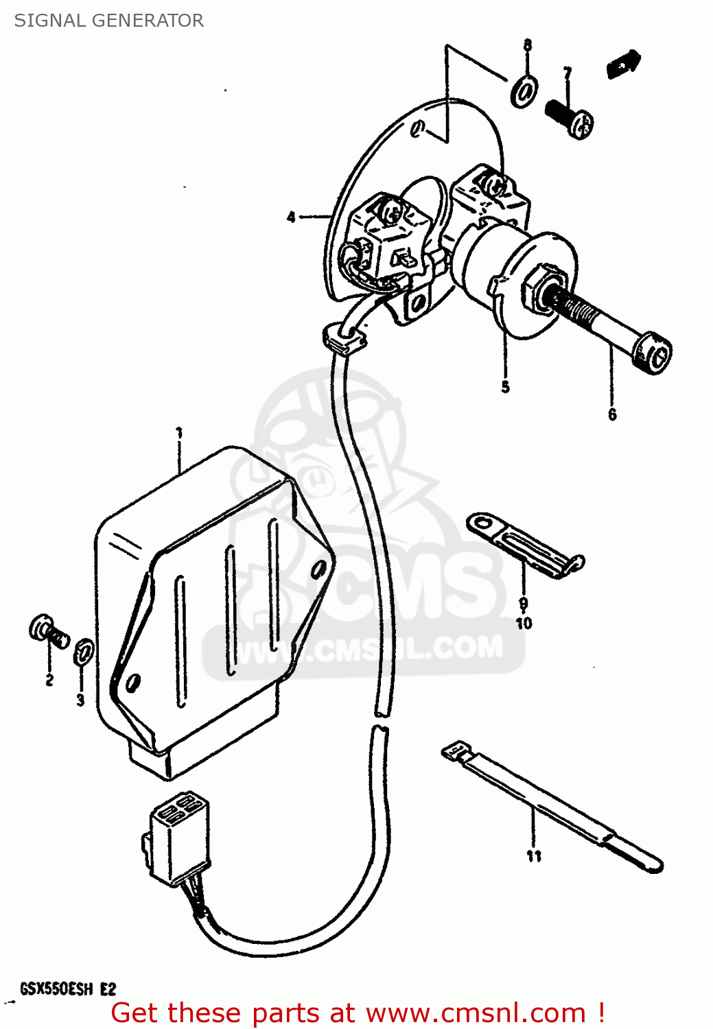 SIGNAL GENERATOR GSX550ES 1987 (H) (E02 E04 E21 E22 E25)