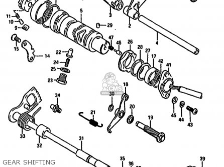 GEAR SHIFTING - GSX550ES 1987 (H) (E02 E04 E21 E22 E25)