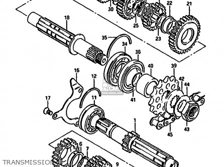 TRANSMISSION - GSX550EU 1985 (F) GERMANY (E22)