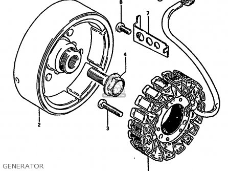 GENERATOR - GSX550EU 1985 (F) GERMANY (E22)