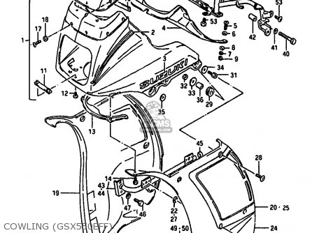 COWLING (GSX550EFF) - GSX550EU 1985 (F) GERMANY (E22)