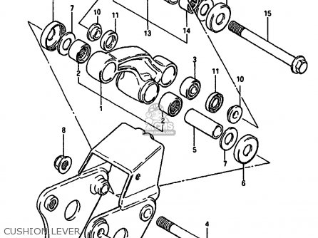 CUSHION LEVER - GSX550EU 1986 (G) GERMANY (E22)