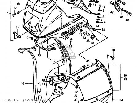 COWLING (GSX550EFH) - GSX550EU 1986 (G) GERMANY (E22)