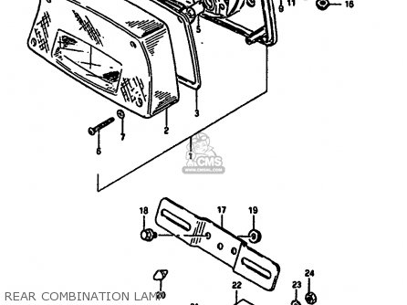 REAR COMBINATION LAMP - GSX550EU 1987 (H) GERMANY (E22)
