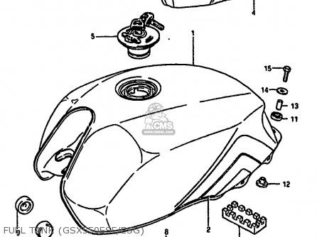 FUEL TANK (GSX550ESF/ESG) - GSX550EU 1987 (H) GERMANY (E22)