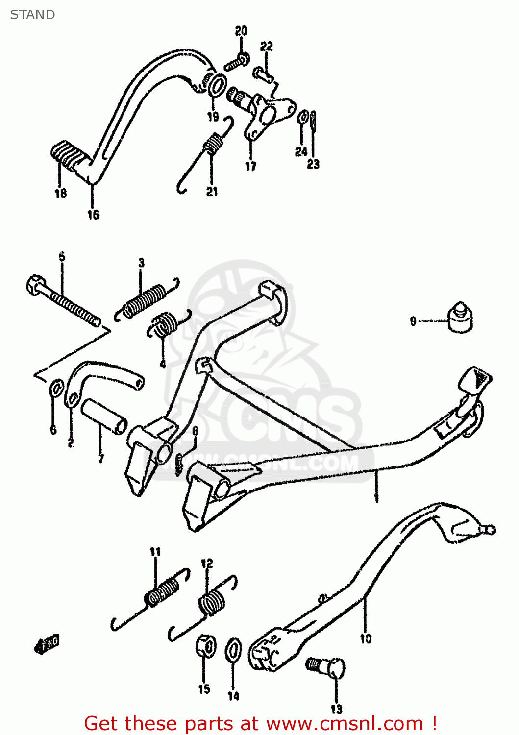 STAND GSX600F 1994 (R) (E02 E21 E22 E25 E34 E53)