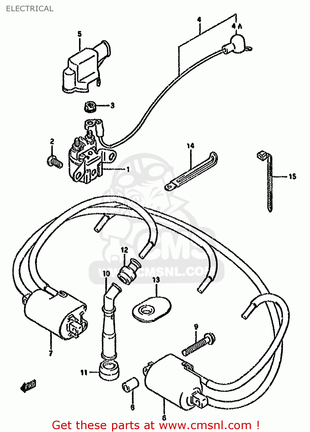 ELECTRICAL GSX600F 1995 (S) (E02 E22 E25 E34)