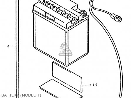 BATTERY (MODEL T) - GSX600F 1996 (T) (E02 E17 E22 E25 E34)
