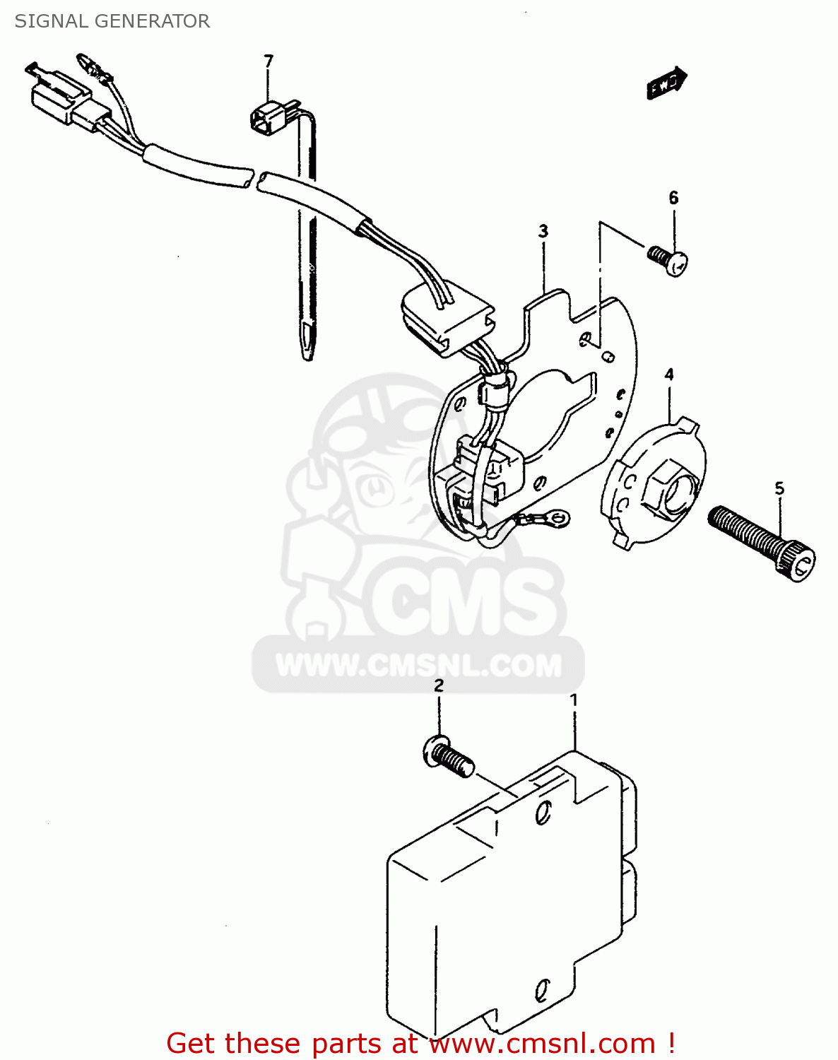 SIGNAL GENERATOR GSX600F 1997 (V) (E02 E17 E22 E25 E34)