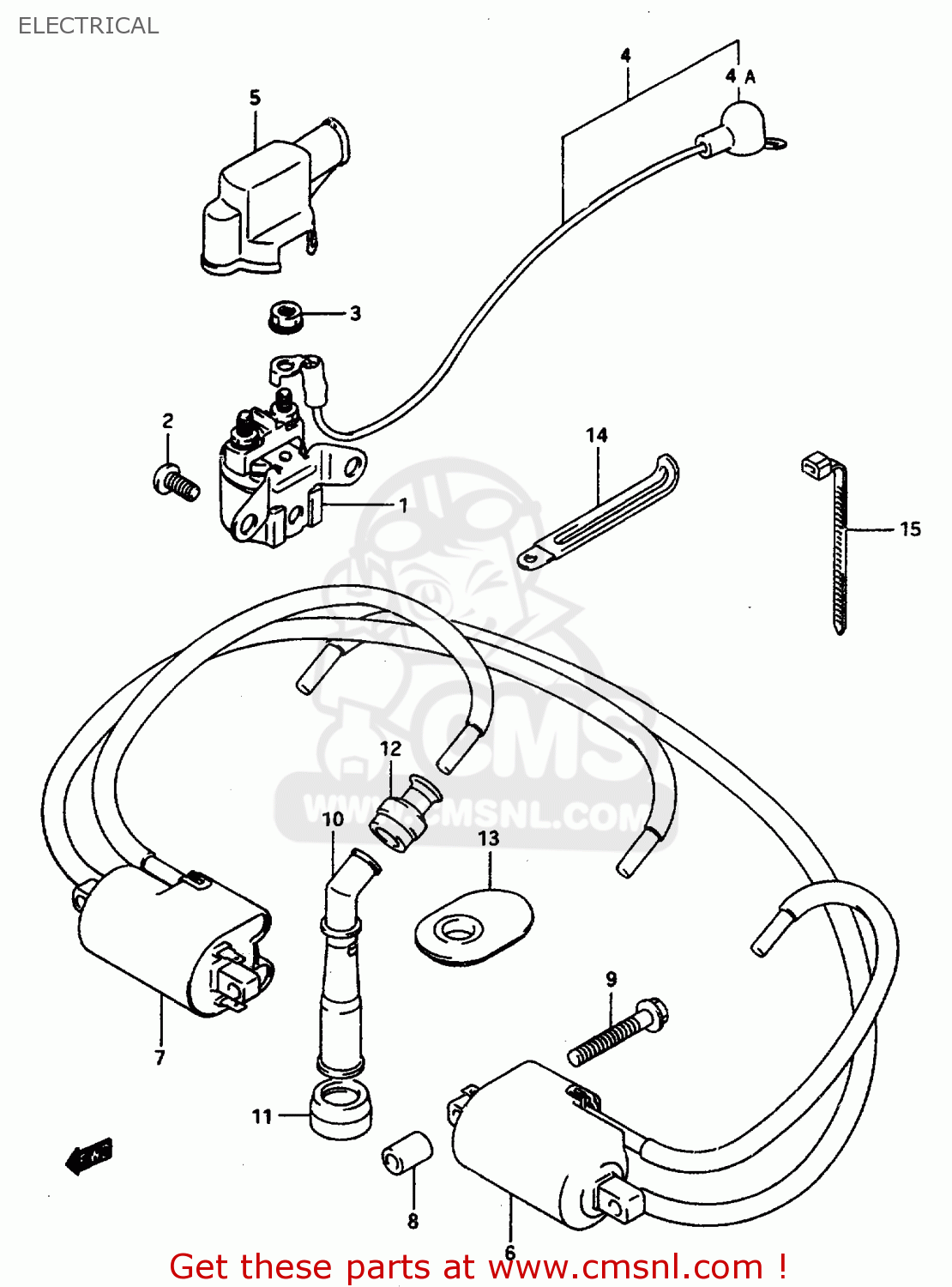 ELECTRICAL GSX600F 1997 (V) (E02 E17 E22 E25 E34)