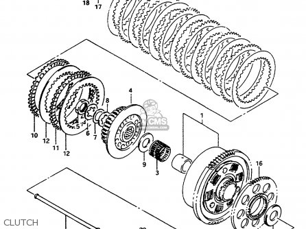 CLUTCH - GSX600F 1997 (V) (E02 E17 E22 E25 E34)