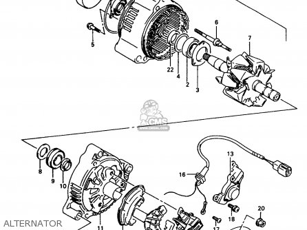 ALTERNATOR - GSX600F 1997 (V) (E02 E17 E22 E25 E34)