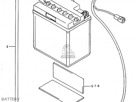 BATTERY - GSX600F 1997 (V) (E02 E17 E22 E25 E34)