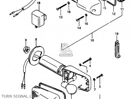 TURN SIGNAL LAMP - GSX600F 1997 (V) (E02 E17 E22 E25 E34)