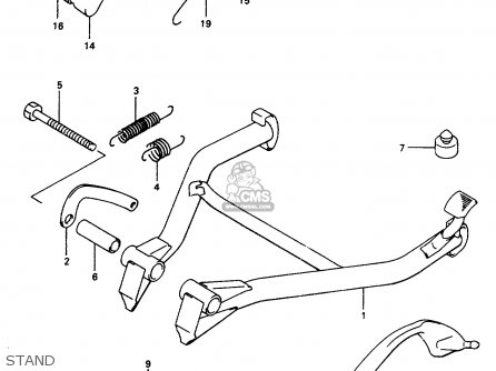 STAND - GSX600F 1997 (V) (E02 E17 E22 E25 E34)