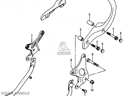 RIDER HANDLE - GSX600F 1997 (V) (E02 E17 E22 E25 E34)