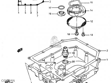 OIL PAN - GSX600F 1997 (V) (E02 E17 E22 E25 E34)