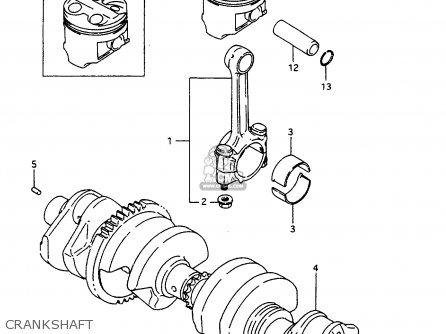 CRANKSHAFT - GSX600F 1997 (V) (E02 E17 E22 E25 E34)