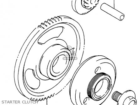 STARTER CLUTCH - GSX600F 1997 (V) (E02 E17 E22 E25 E34)