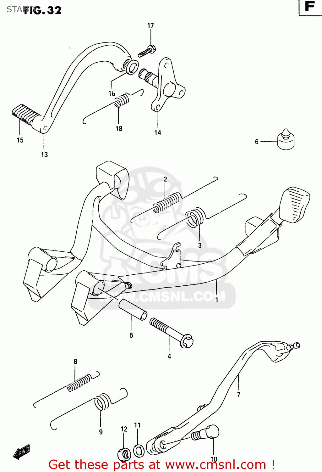 STAND GSX600F 1998 (W) (E02 E04 E17 E22 E25 E34)
