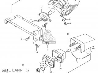 TAIL LAMP - GSX600F 1998 (W) (E02 E04 E17 E22 E25 E34)