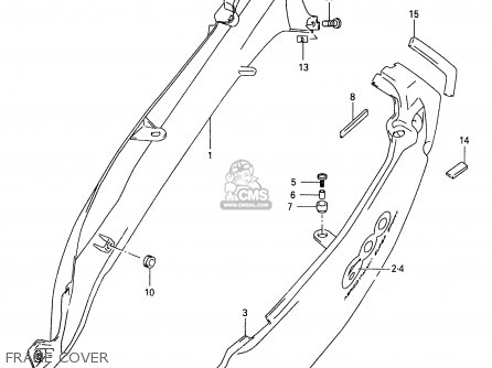FRAME COVER - GSX600F 1998 (W) (E02 E04 E17 E22 E25 E34)
