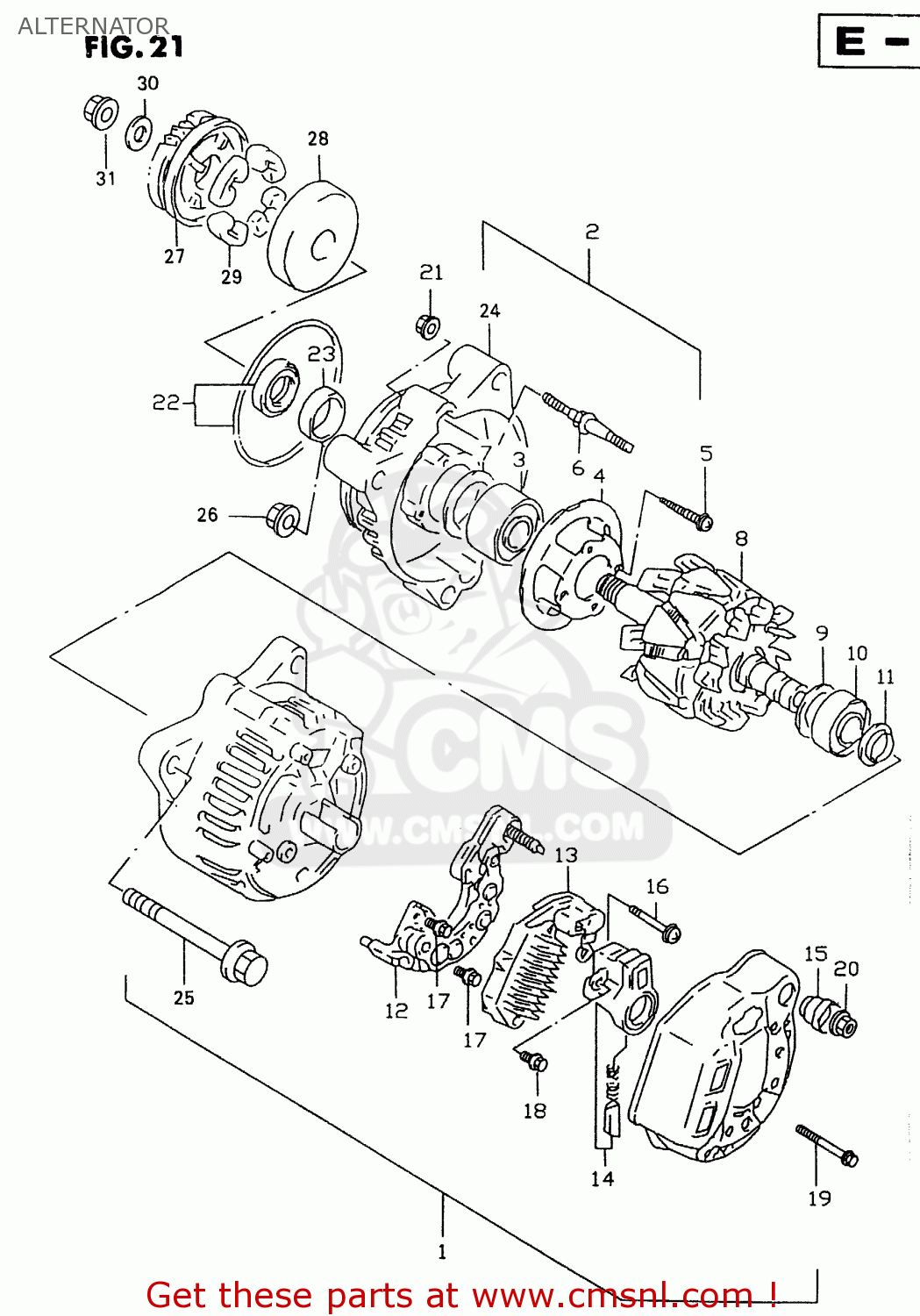 ALTERNATOR GSX600F 1999 (X)