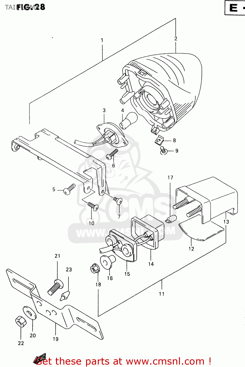 TAIL LAMP GSX600F 1999 (X)
