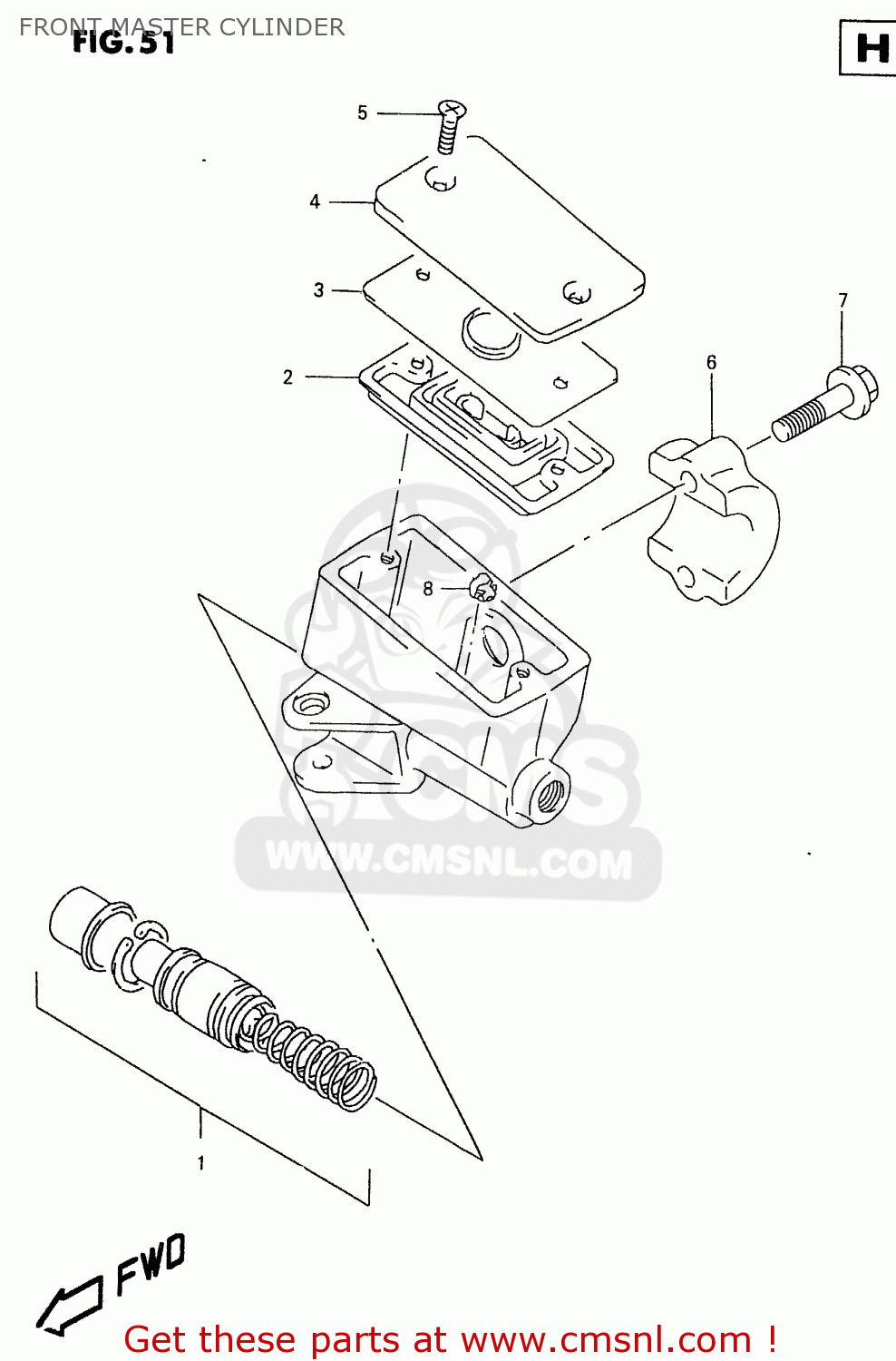FRONT MASTER CYLINDER GSX600F 1999 (X)
