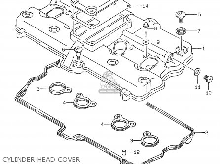 CYLINDER HEAD COVER - GSX600F 1999 (X)