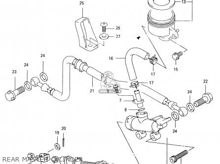 REAR MASTER CYLINDER - GSX600F 1999 (X)