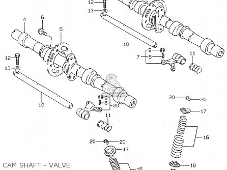 CAM SHAFT - VALVE - GSX600F 2000 (Y)