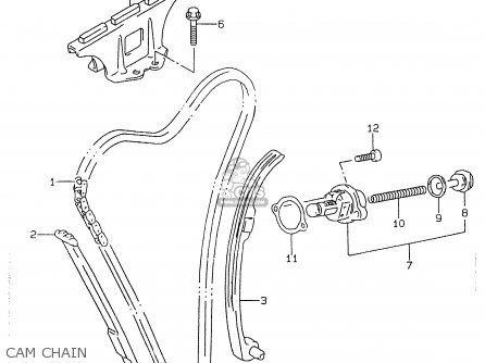CAM CHAIN - GSX600F 2000 (Y)