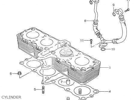 CYLINDER - GSX600F 2000 (Y)