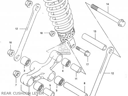 REAR CUSHION LEVER - GSX600F 2000 (Y)