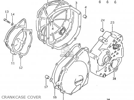 CRANKCASE COVER - GSX600F 2000 (Y)