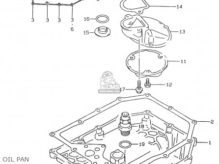 OIL PAN - GSX600F 2000 (Y)