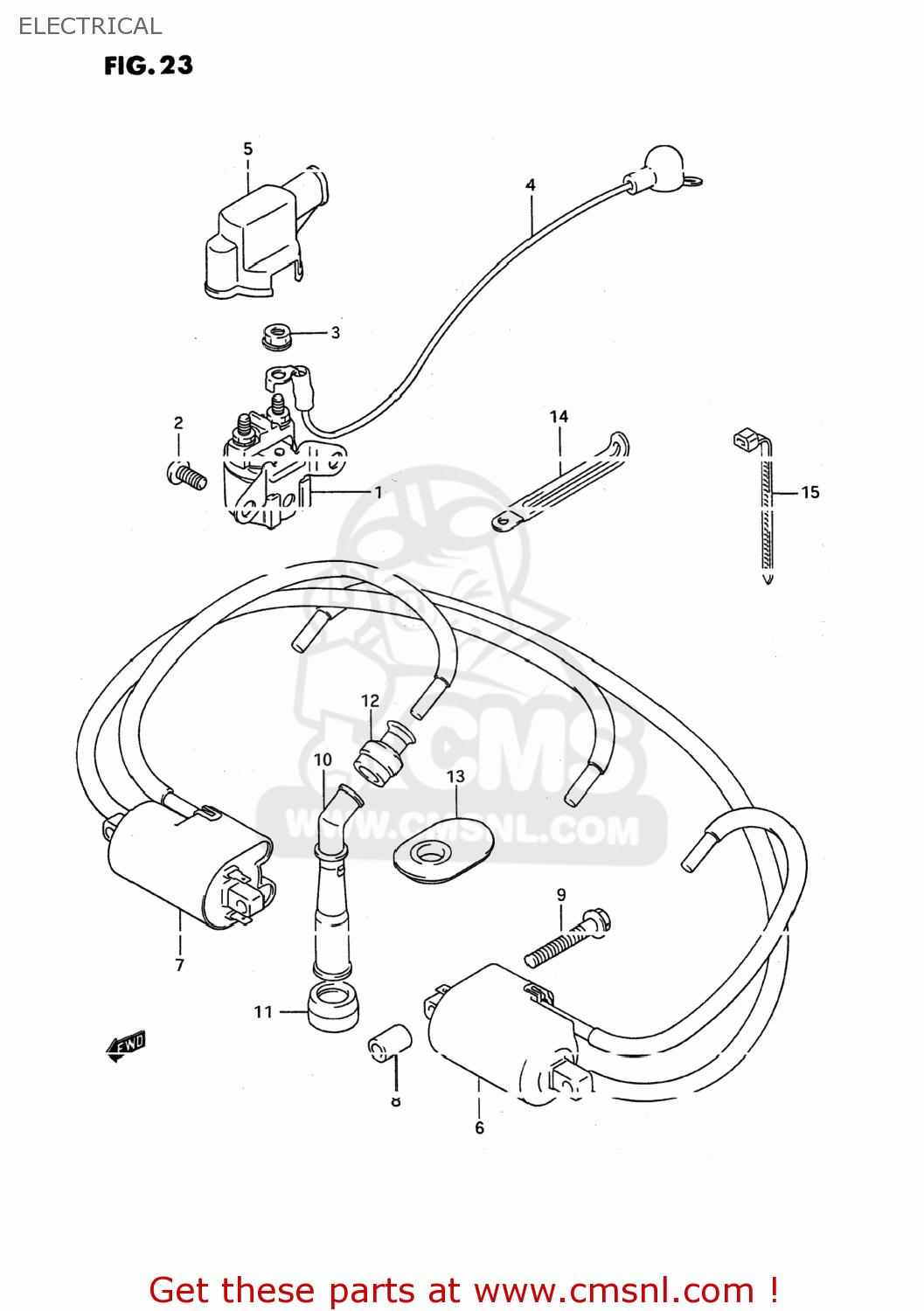 ELECTRICAL GSX600F KATANA 1988 (J) USA (E03)