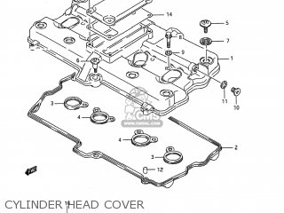 CYLINDER HEAD COVER - GSX600F KATANA 1988 (J) USA (E03)