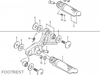 FOOTREST - GSX600F KATANA 1988 (J) USA (E03)