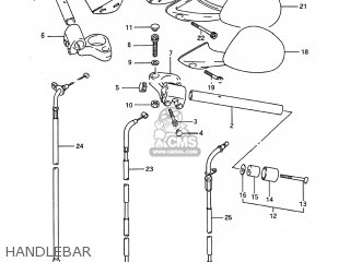 HANDLEBAR - GSX600F KATANA 1988 (J) USA (E03)