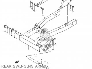 REAR SWINGING ARM - GSX600F KATANA 1988 (J) USA (E03)