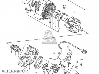 ALTERNATOR - GSX600F KATANA 1989 (K) USA (E03)