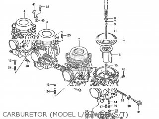CARBURETOR (MODEL L/M/N/P/R/S/T) - GSX600F KATANA 1989 (K) USA (E03)