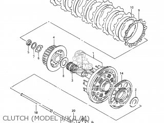 CLUTCH (MODEL J/K/L/M) - GSX600F KATANA 1989 (K) USA (E03)