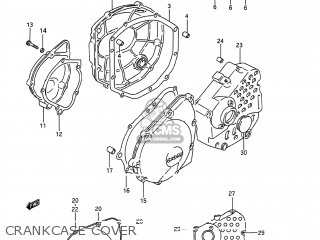 CRANKCASE COVER - GSX600F KATANA 1989 (K) USA (E03)