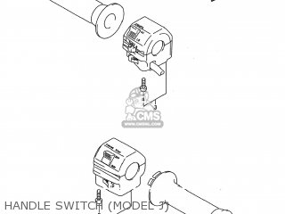 HANDLE SWITCH (MODEL J) - GSX600F KATANA 1989 (K) USA (E03)