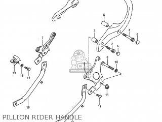 PILLION RIDER HANDLE - GSX600F KATANA 1989 (K) USA (E03)